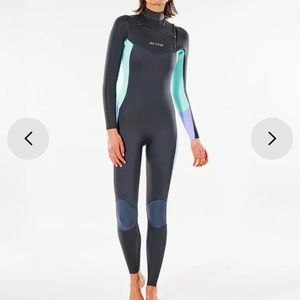 NWT Rip Curl Women's Dawn Patrol 4/3 Chest Zip Wetsuit